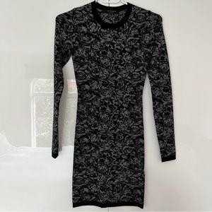 ALL SAINTS Pattern Long Sleeve Mini Dress Size XS
